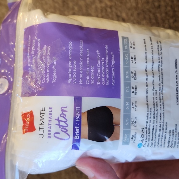 NWT Hanes Tagless Briefs Size 2XL - Picture 2 of 5